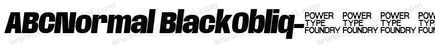 ABCNormal BlackObliq字体转换
